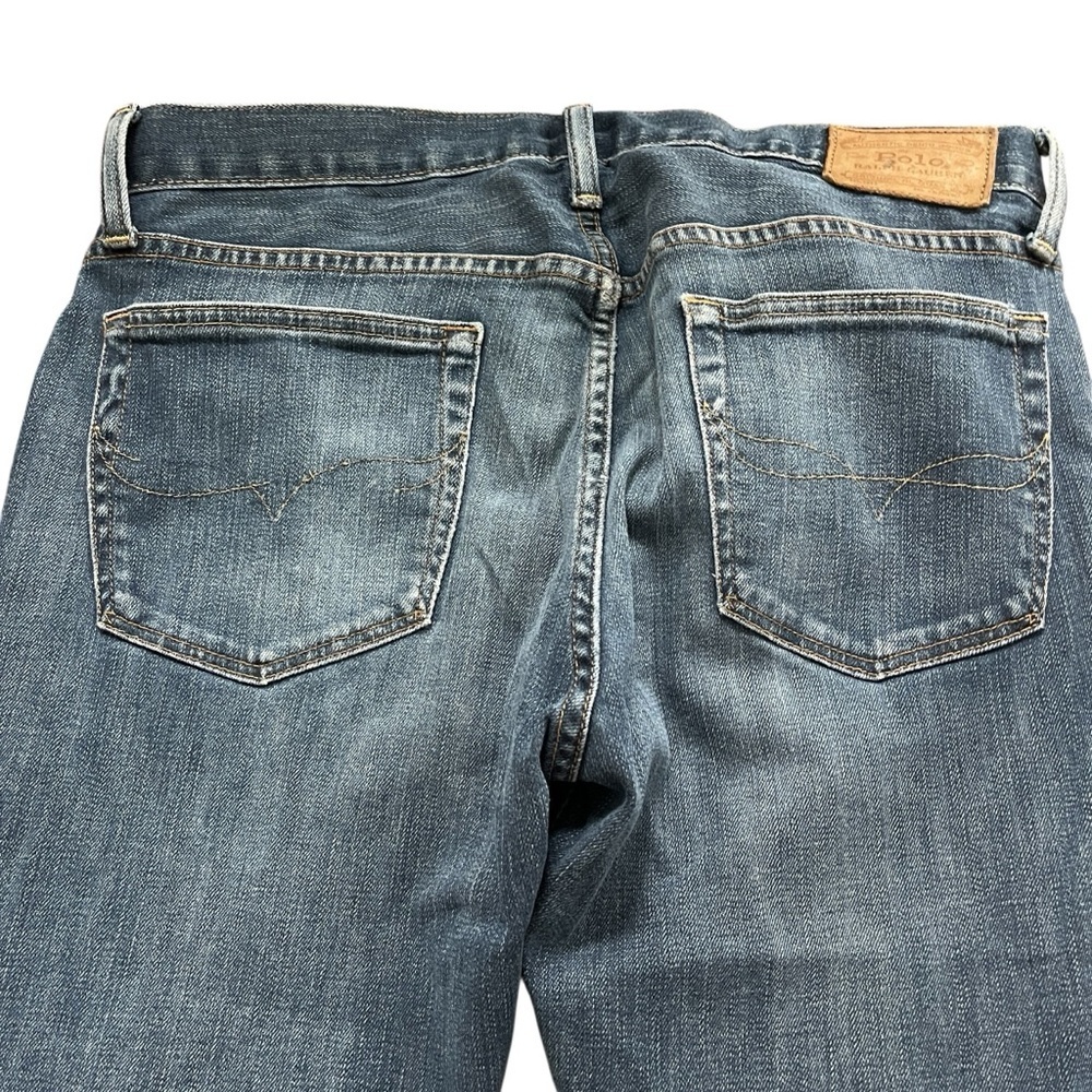 Polo Ralph Lauren Varick Slim Straight Jeans 32x30 Medium Wash Stretch Denim - Picture 14 of 15